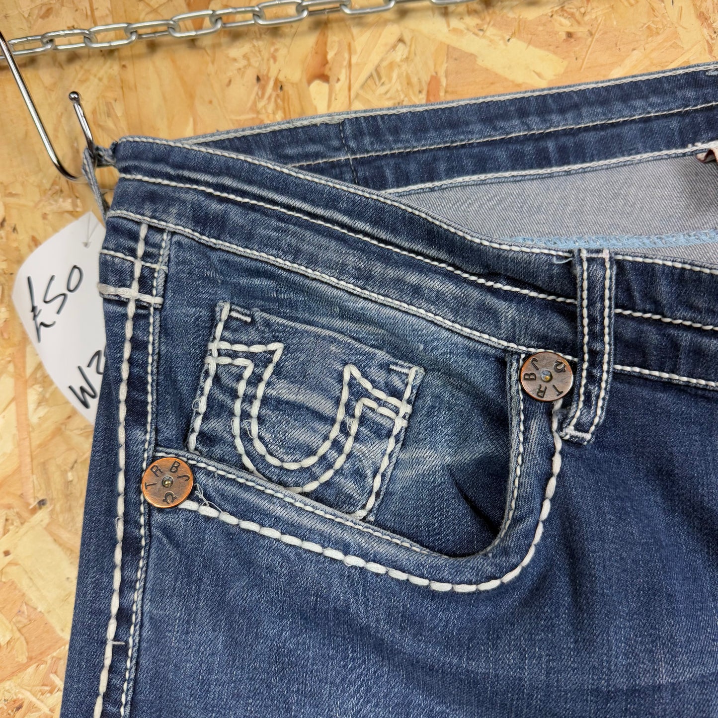 True Religion Blue Jeans 38W 32L