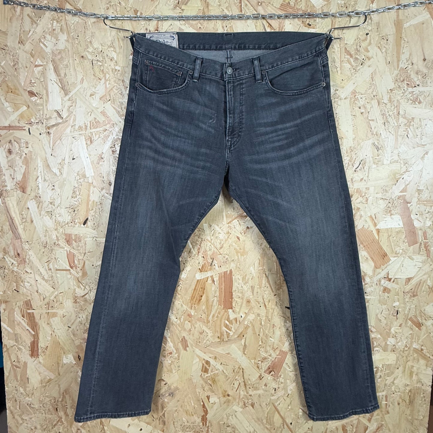 Ralph Lauren Grey Jeans Zip Fly 36W 30L