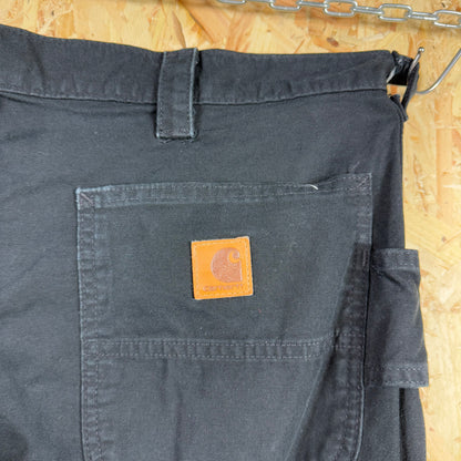 Carhartt Carpenter Trousers Black Zip Fly 38W 30L