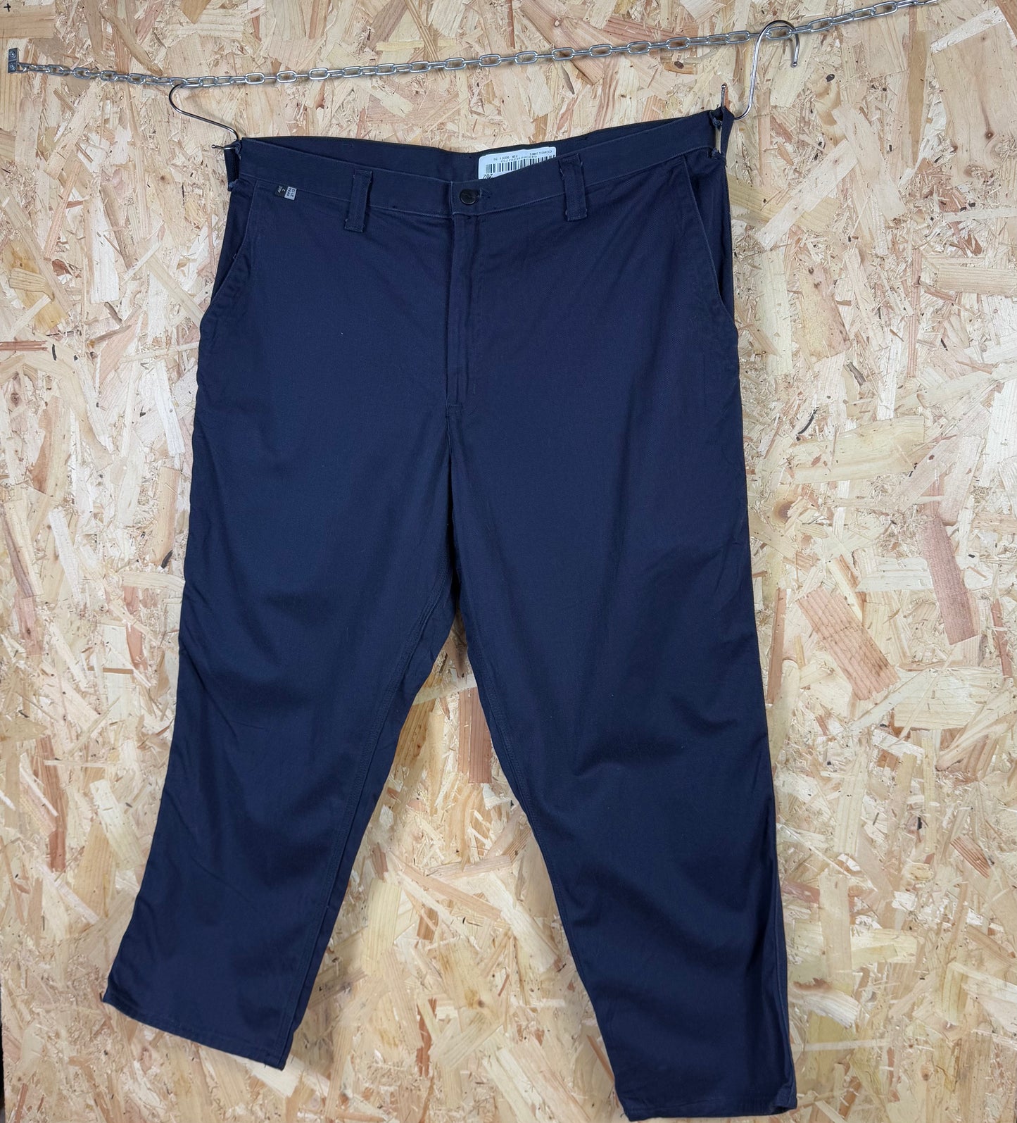 Carhartt Fire Resistant Navy Trousers Zip Fly