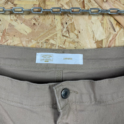 Levis Signature Carpenters Beige Zip Fly 44W 32L