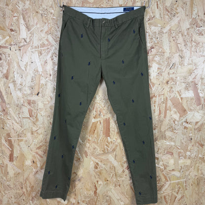 Polo Ralph Lauren Green Trousers Zip Fly 32W 32L