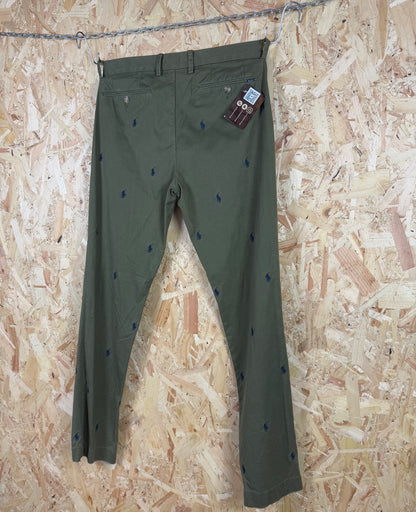 Polo Ralph Lauren Green Trousers Zip Fly 32W 32L