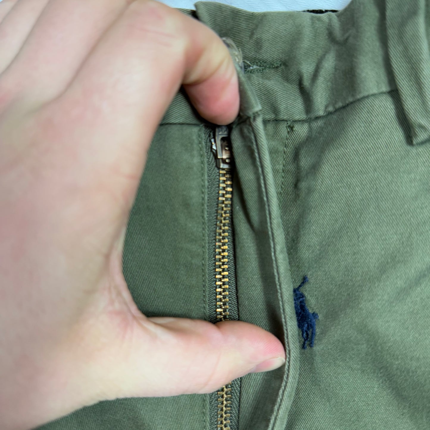 Polo Ralph Lauren Green Trousers Zip Fly 32W 32L