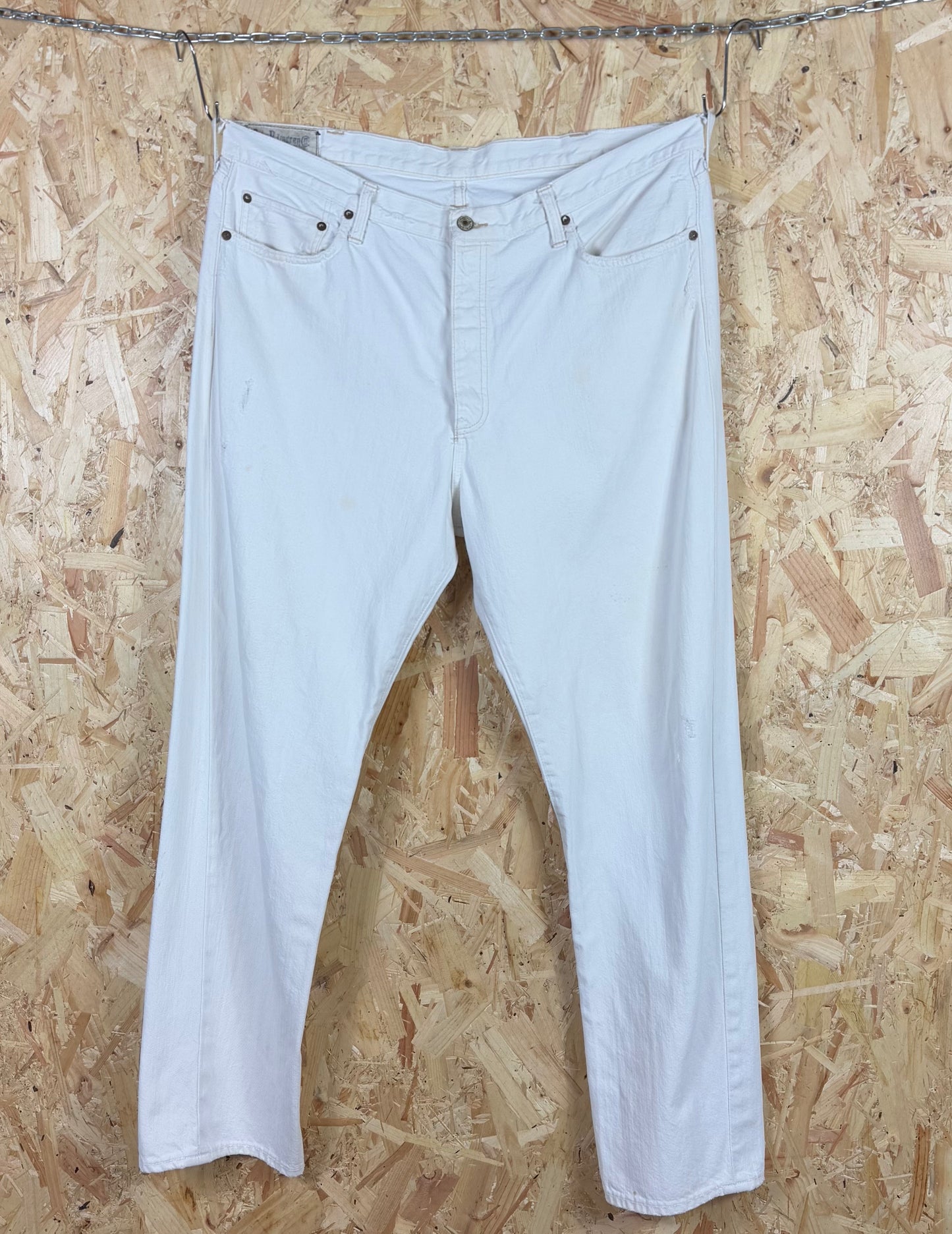 Polo Ralph Lauren White Trousers Zip Fly 38W 32L