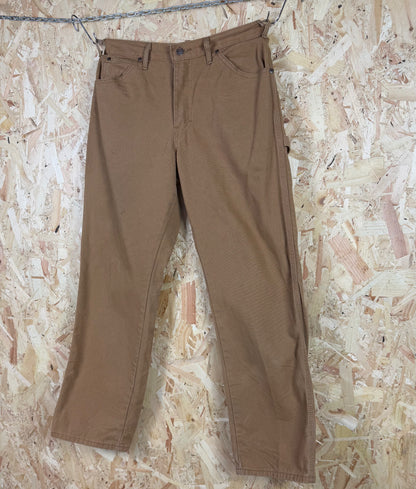 Dickies Light Brown Carpenter Trouser Zip Fly 33W 31L