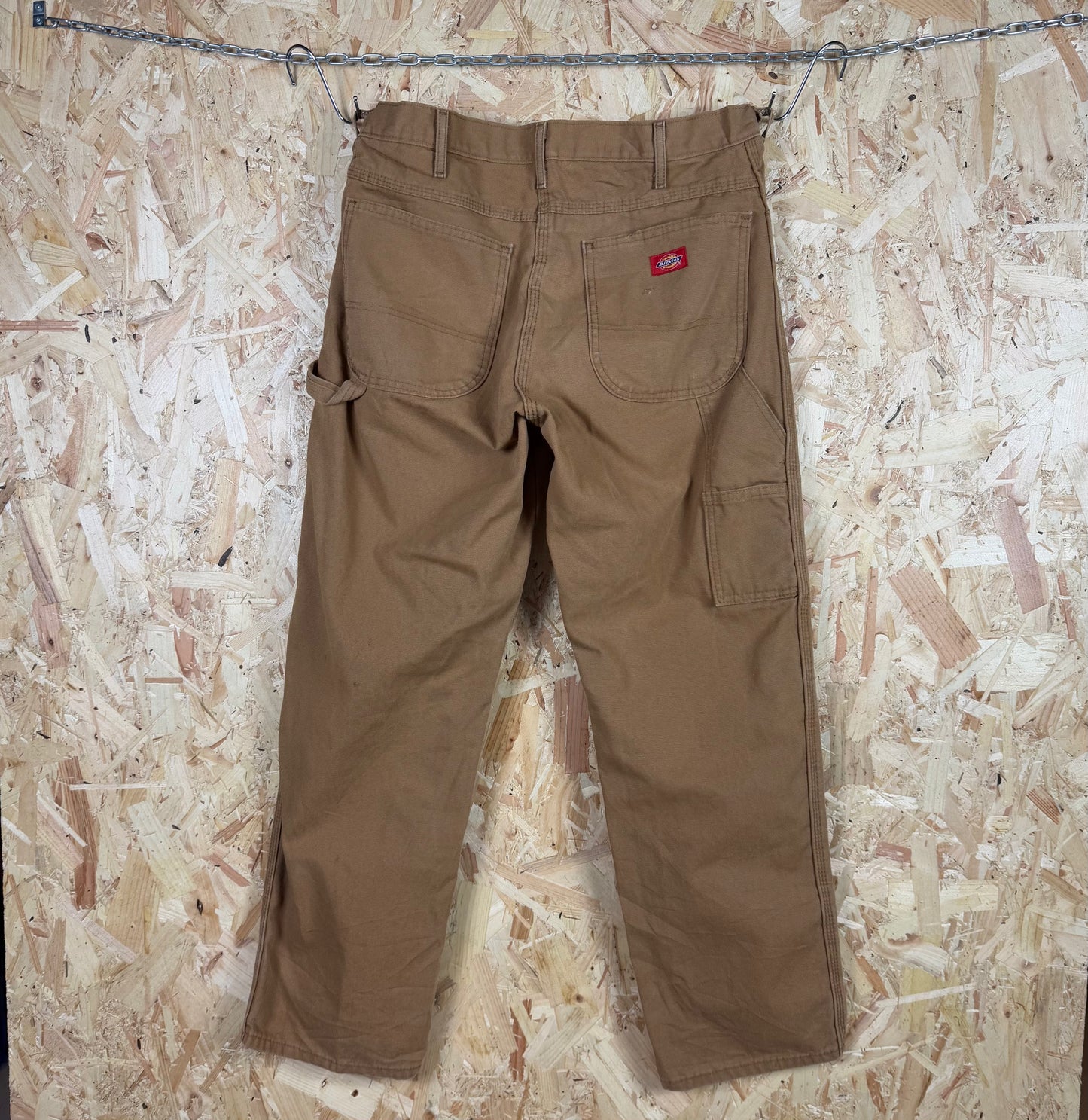 Dickies Light Brown Carpenter Trouser Zip Fly 33W 31L