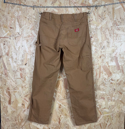 Dickies Light Brown Carpenter Trouser Zip Fly 33W 31L