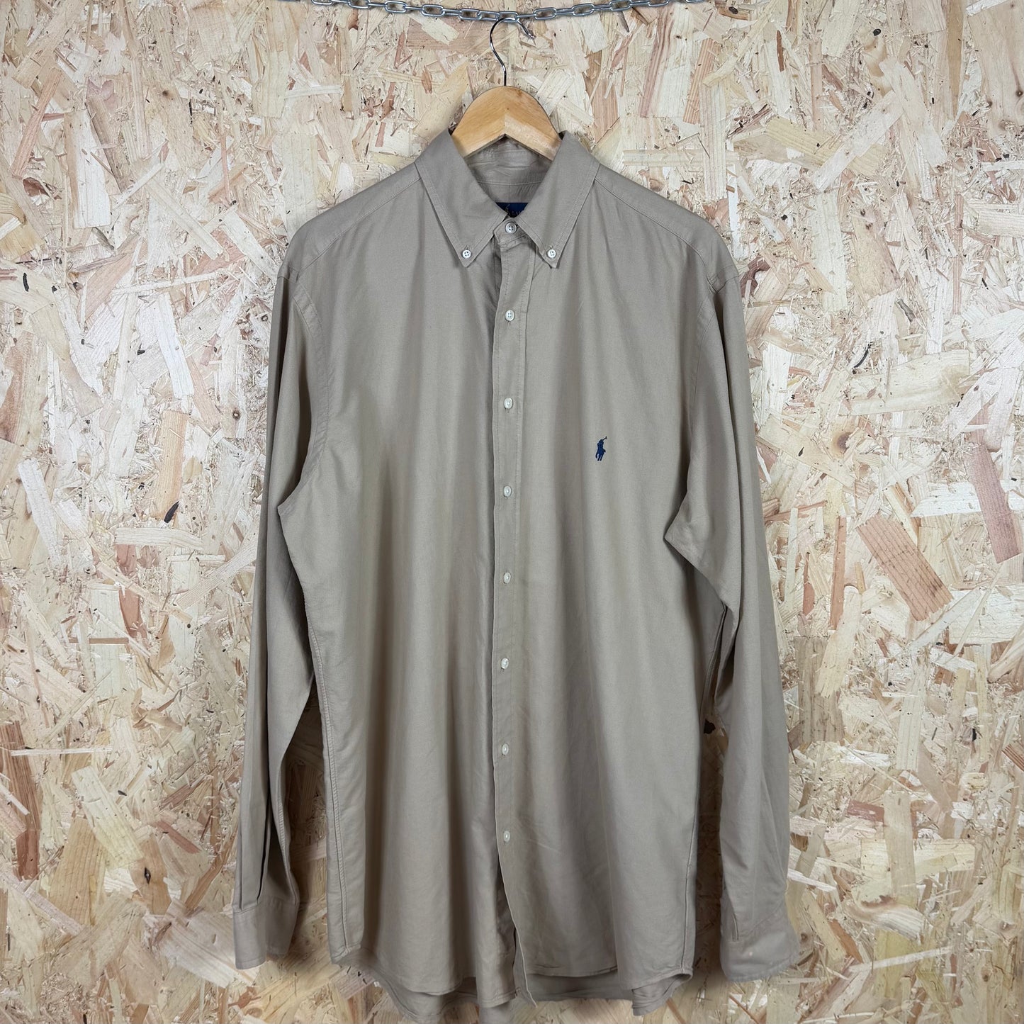 Ralph Lauren Beige Long Sleeve Shirt Size L