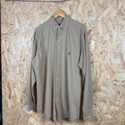 Ralph Lauren Beige Long Sleeve Shirt Size L