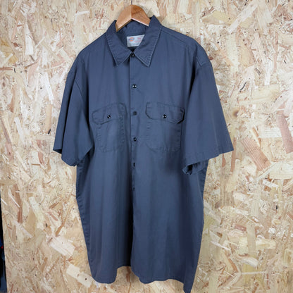 Dickies Grey Short Sleeve Shirt Size 2XL