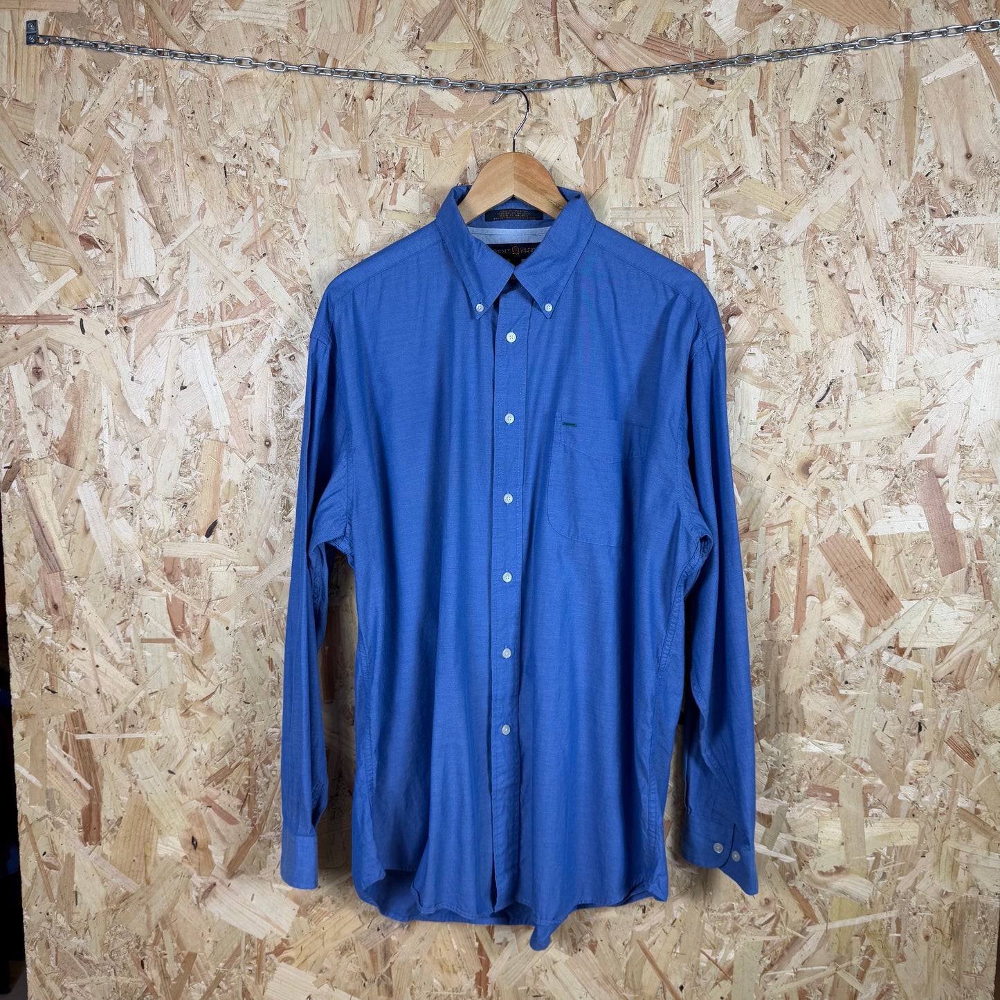 Tommy Hilfiger Blue Long Sleeve Shirt Size L