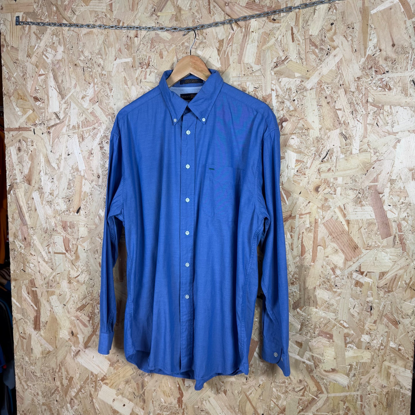 Tommy Hilfiger Blue Long Sleeve Shirt Size L