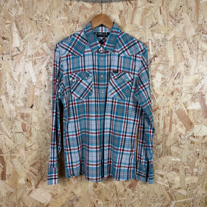 Lee Green Check Long Sleeve Shirt Size L