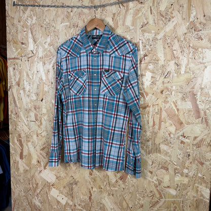 Lee Green Check Long Sleeve Shirt Size L