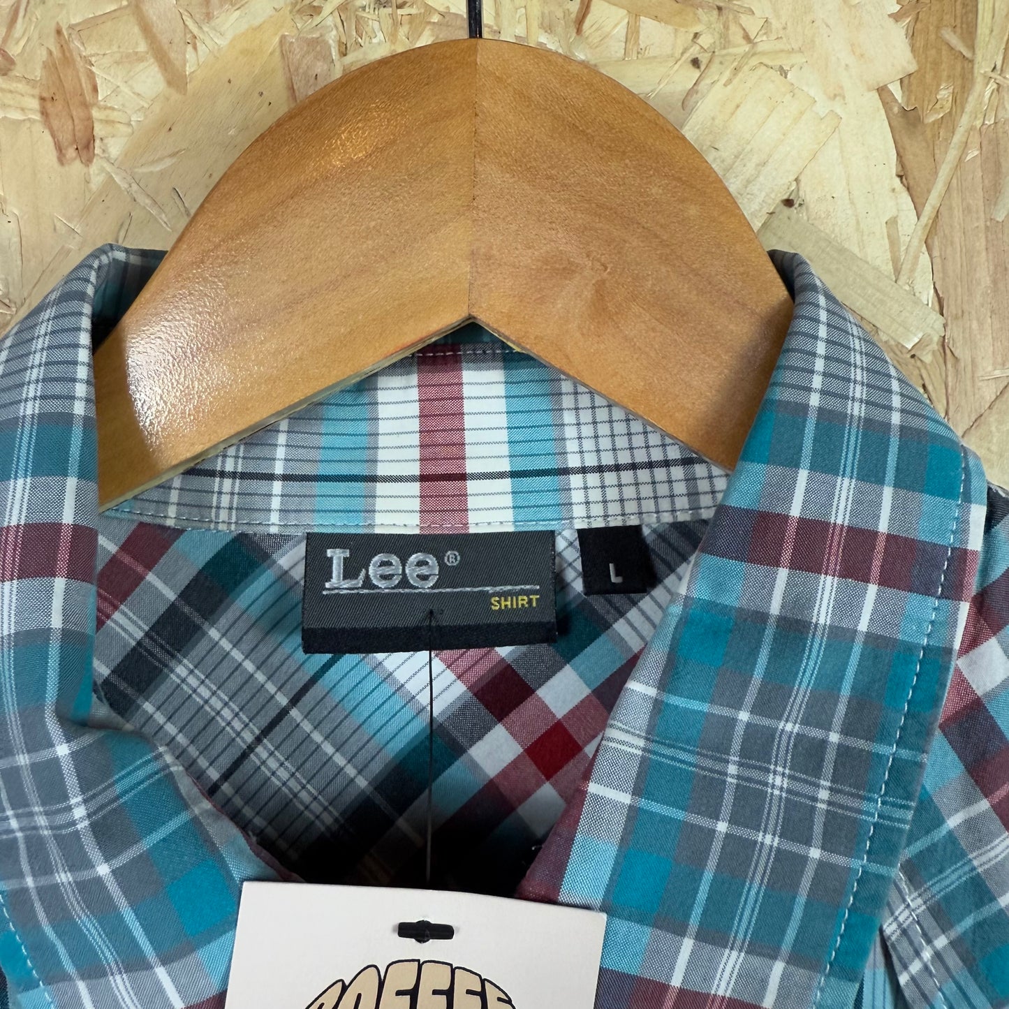 Lee Green Check Long Sleeve Shirt Size L