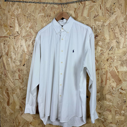 Ralph Lauren White Long Sleeve Shirt Size L