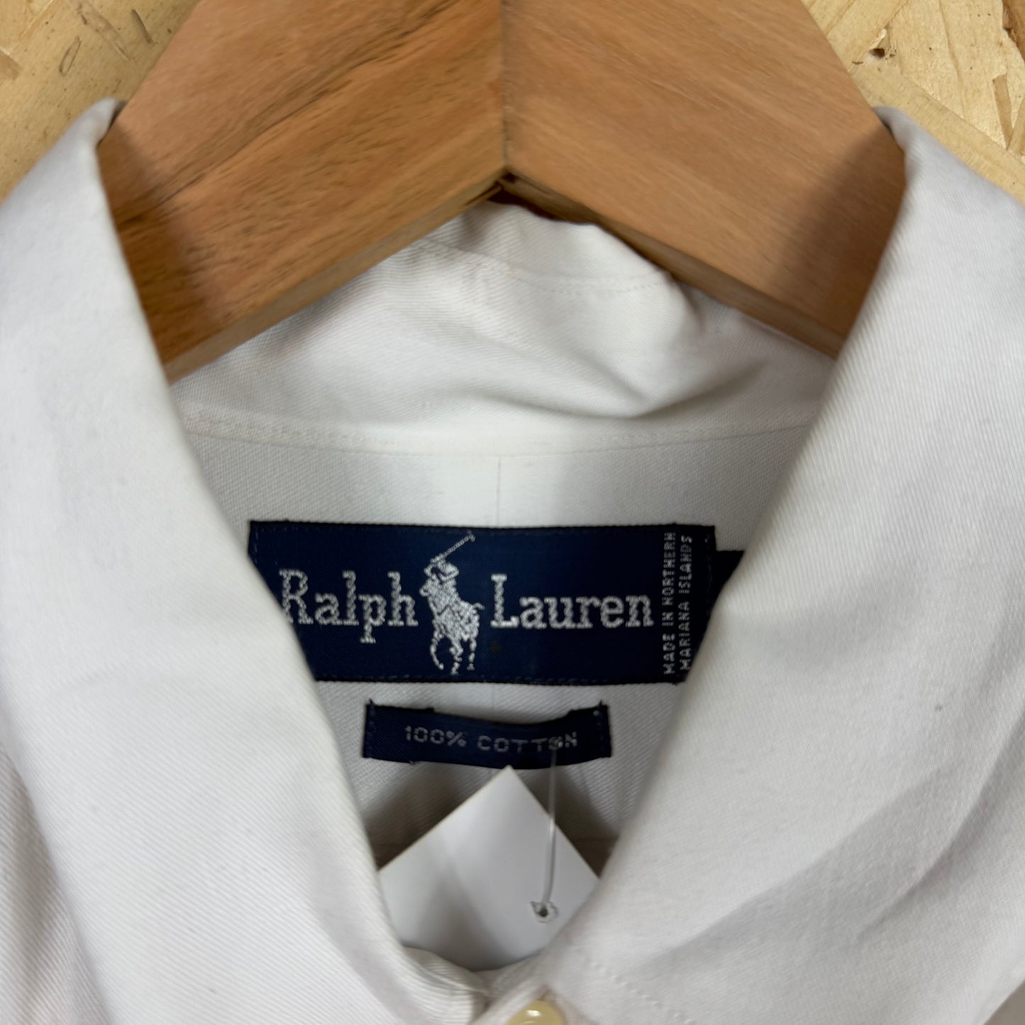 Ralph Lauren White Long Sleeve Shirt Size L