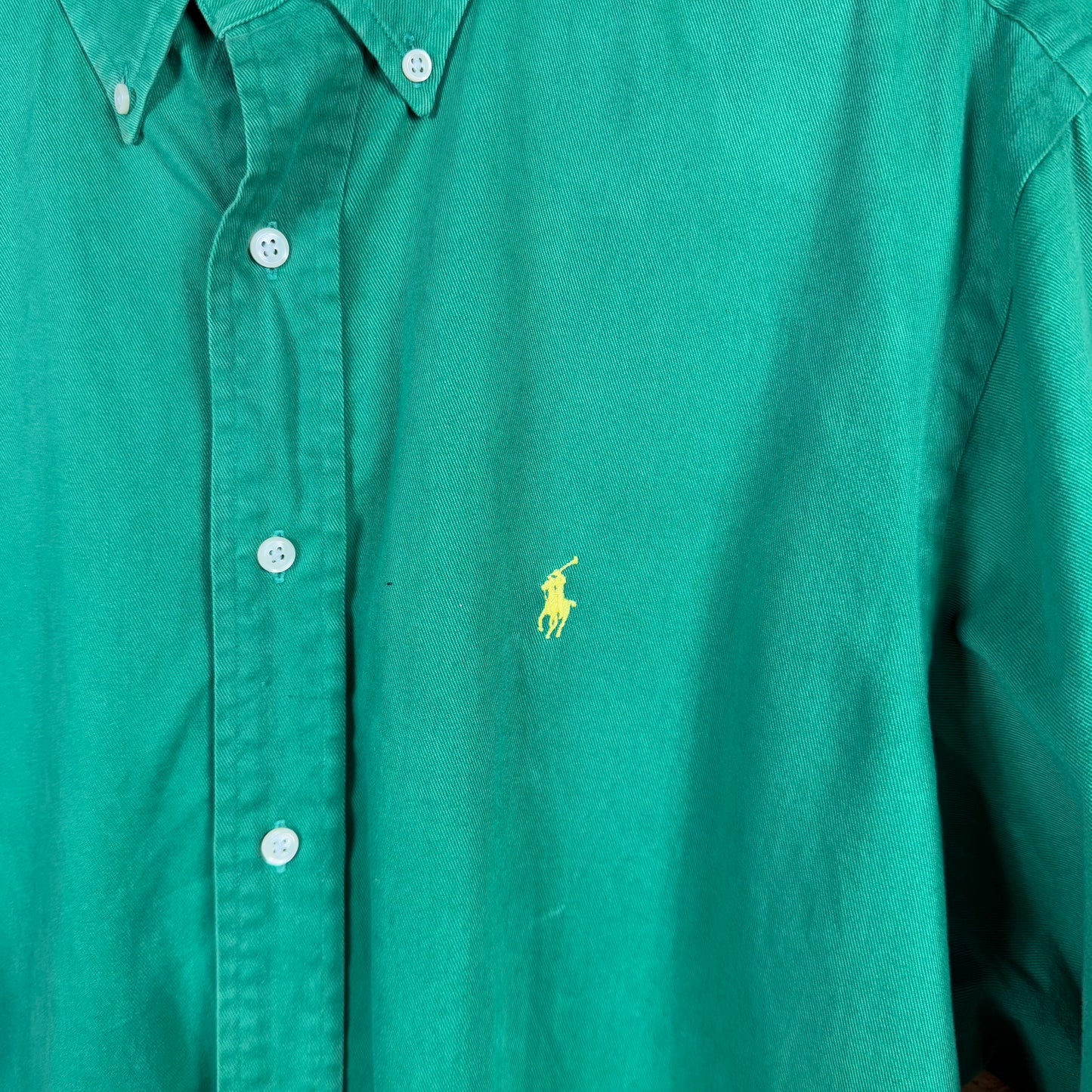 Ralph Lauren Green Long Sleeve Shirt XL