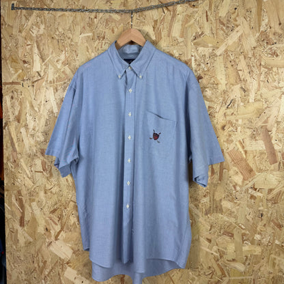 Ralph Lauren Blue Short Sleeve Shirt Size XL