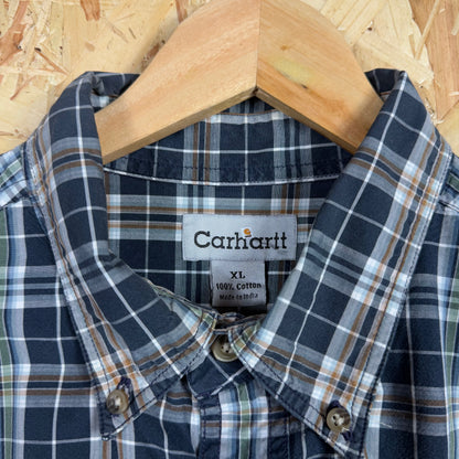 Carhartt Dark Blue Check Shirt Size XL