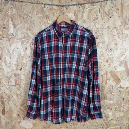 Carhartt Red And Blue Check Long Sleeve Shirt Size L