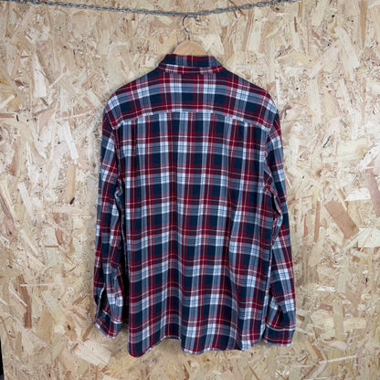 Carhartt Red And Blue Check Long Sleeve Shirt Size L