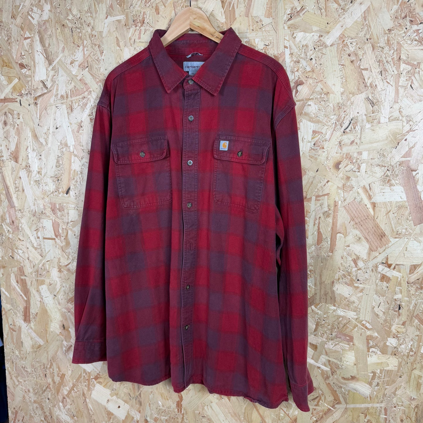 Carhartt Red Check Flannel Size 2XL