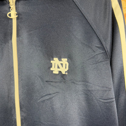 Champion Norte Dame Navy Track Jacket Size L