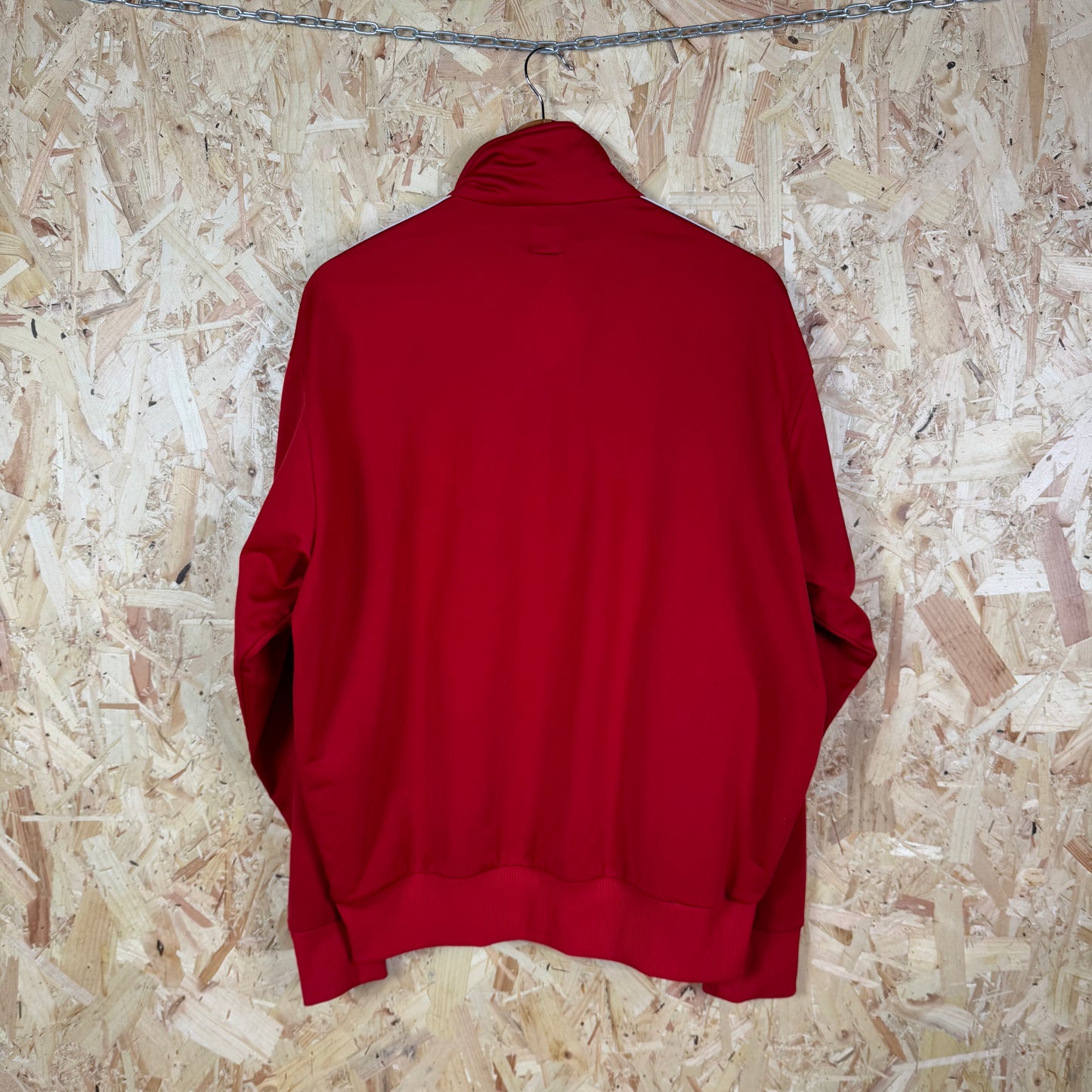 Adidas Track Jacket Red Size L Full Zip