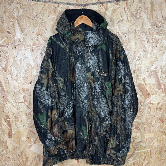 Camouflage Rocky Jacket With Detachable Hood Size 2XL