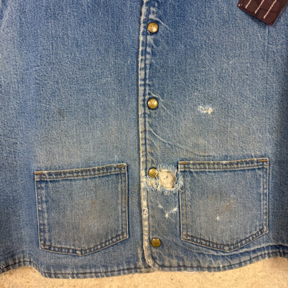 Carhartt Lined Denim Gilet Size 2XL