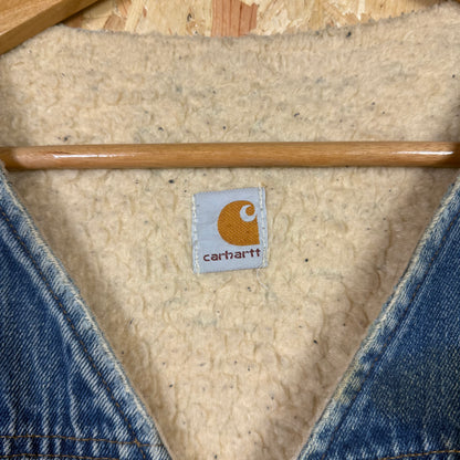 Carhartt Lined Denim Gilet Size 2XL