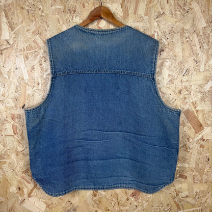 Carhartt Lined Denim Gilet Size 2XL