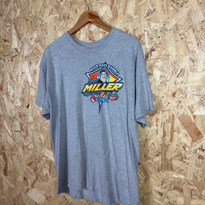 Motorsport  Bob Miller River Days Rumble Back Print Grey T-Shirt Size XL
