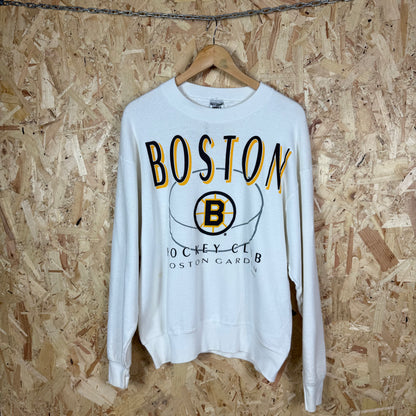 Boston Hockey Club White Sweatshirt Size L