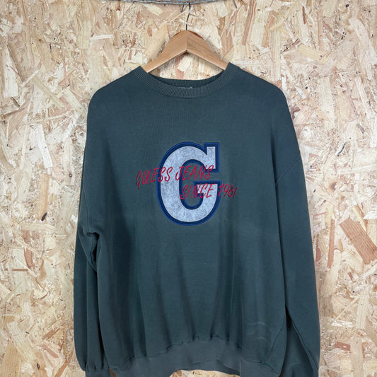 Guess Jeans Green Sweatshirt Size L