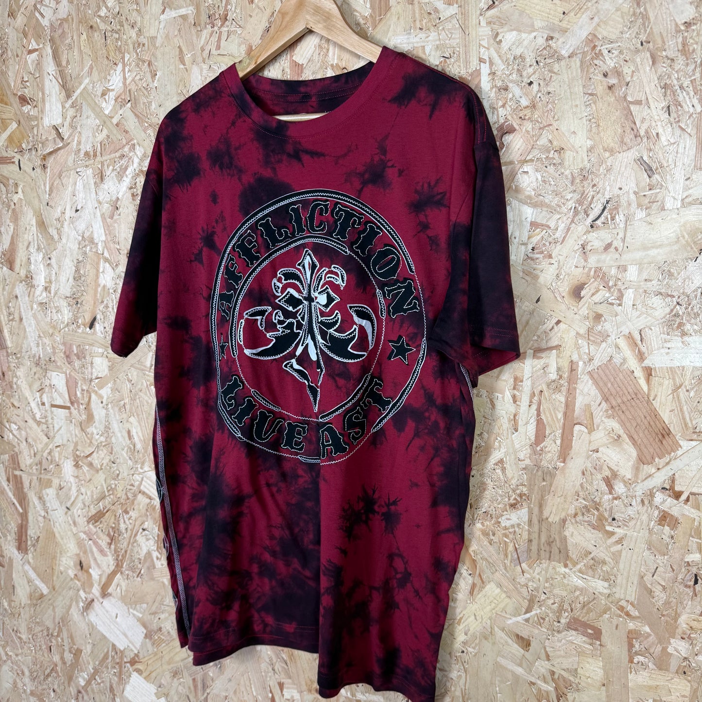 Affliction Red Tie Dye T-Shirt Size 2XL