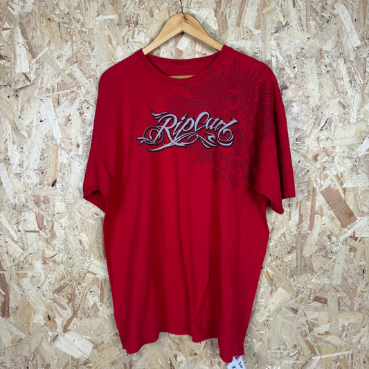 RipCurl Y2K Red T-Shirt Size XL