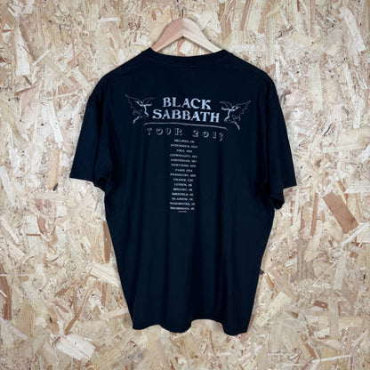 Black Sabbath 2013 Tour Black Skull T-Shirt Size XL