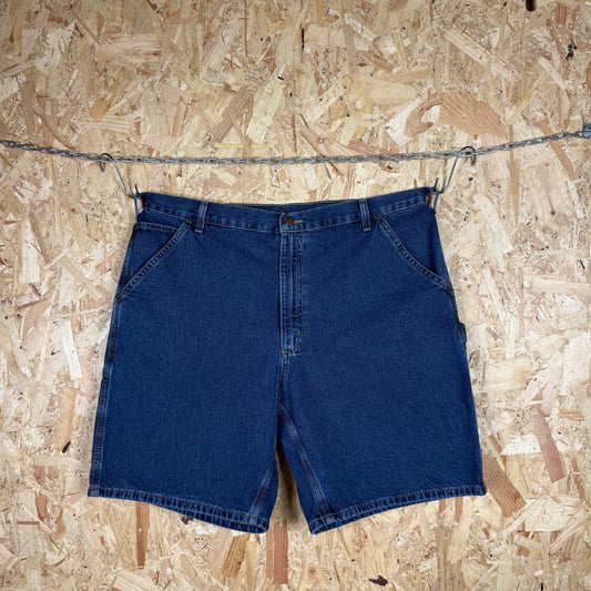 Carhartt Carpenter Blue Denim Workwear Shorts Relaxed Fit W38
