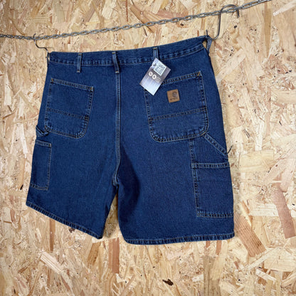 Carhartt Carpenter Blue Denim Workwear Shorts Relaxed Fit W38