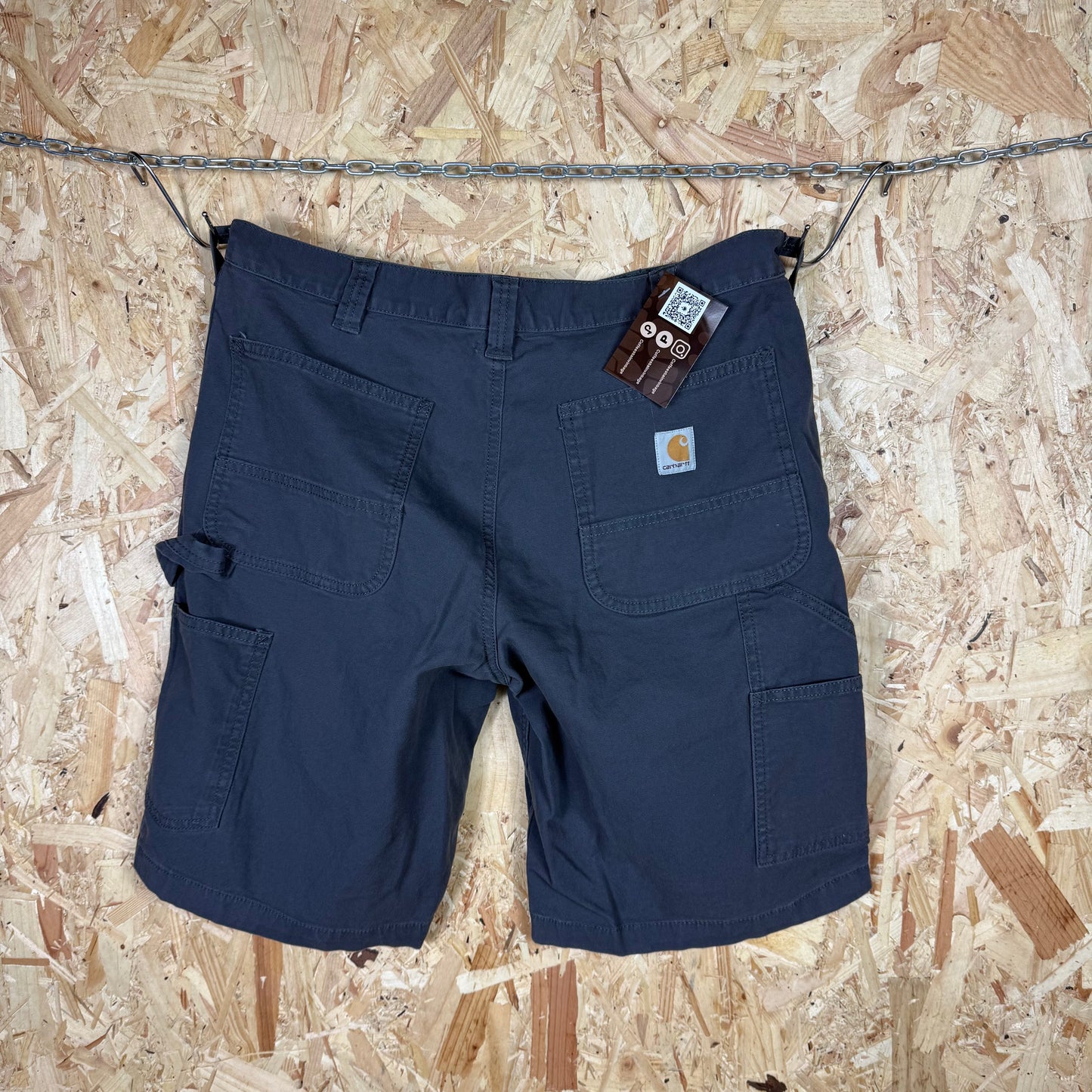 Carhartt Carpenter Grey Workwear Shorts Relaxed Fit W34