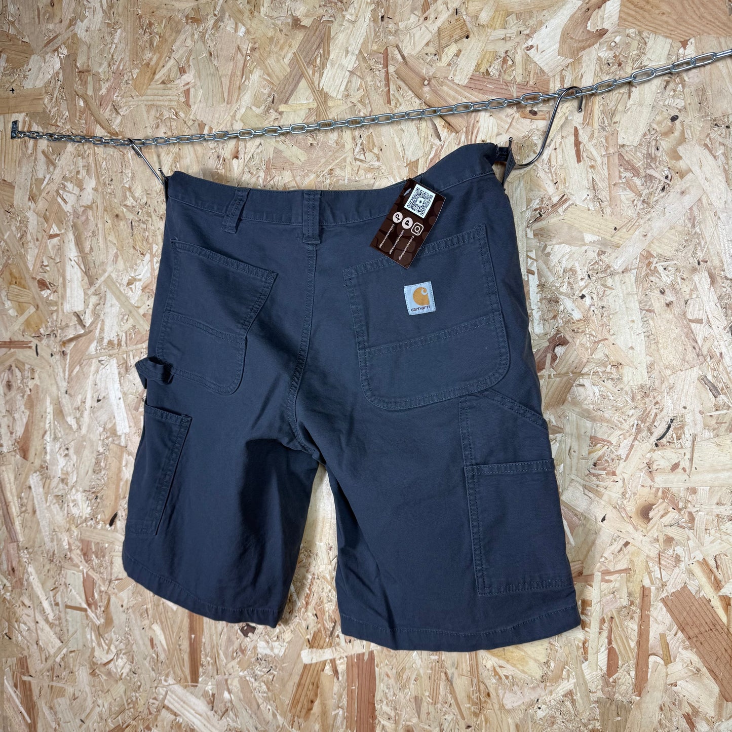Carhartt Carpenter Grey Workwear Shorts Relaxed Fit W34