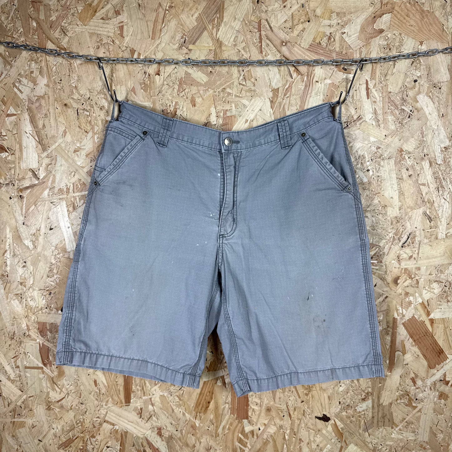 Carhartt Carpenter Greige Workwear Shorts Relaxed Fit W38