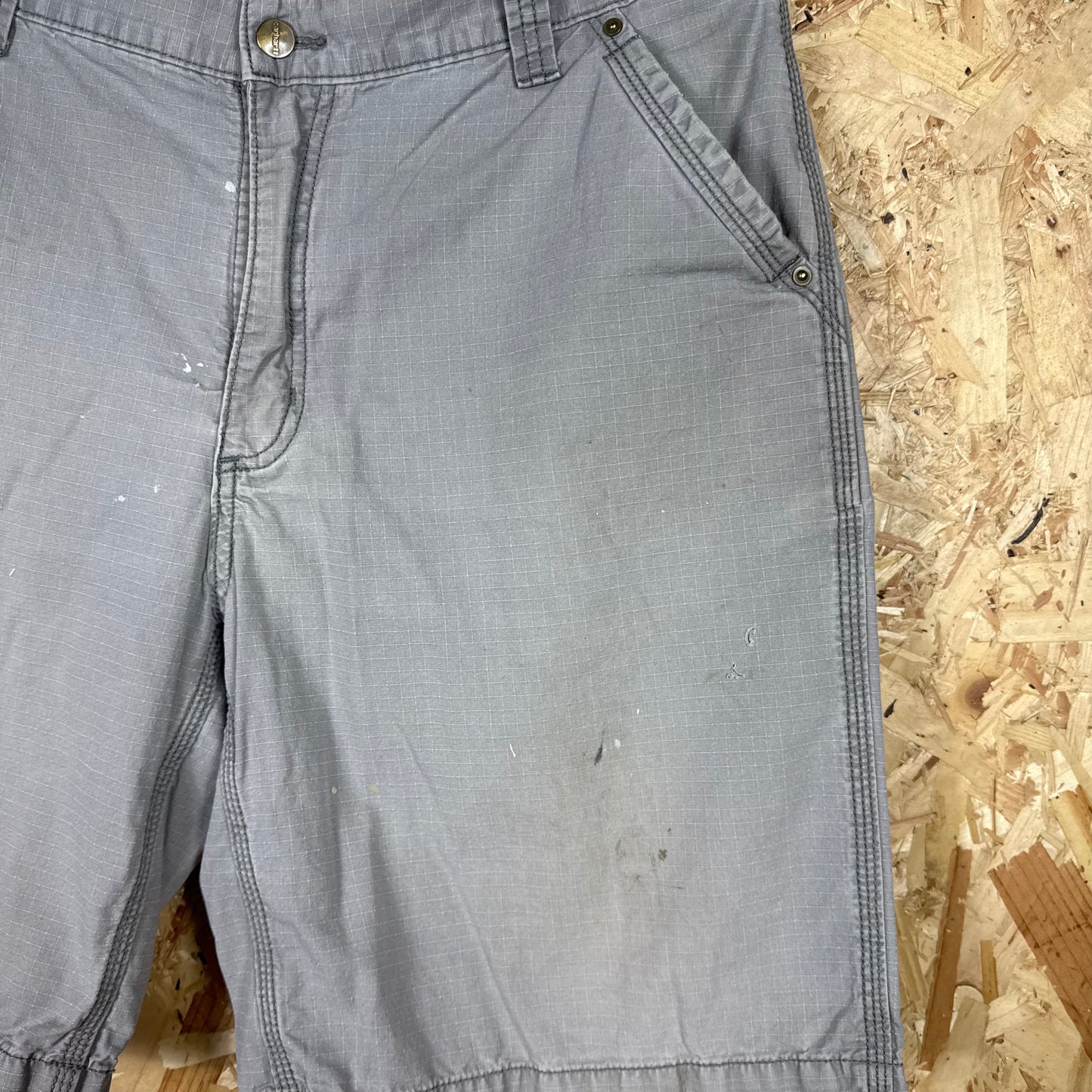 Carhartt Carpenter Greige Workwear Shorts Relaxed Fit W38