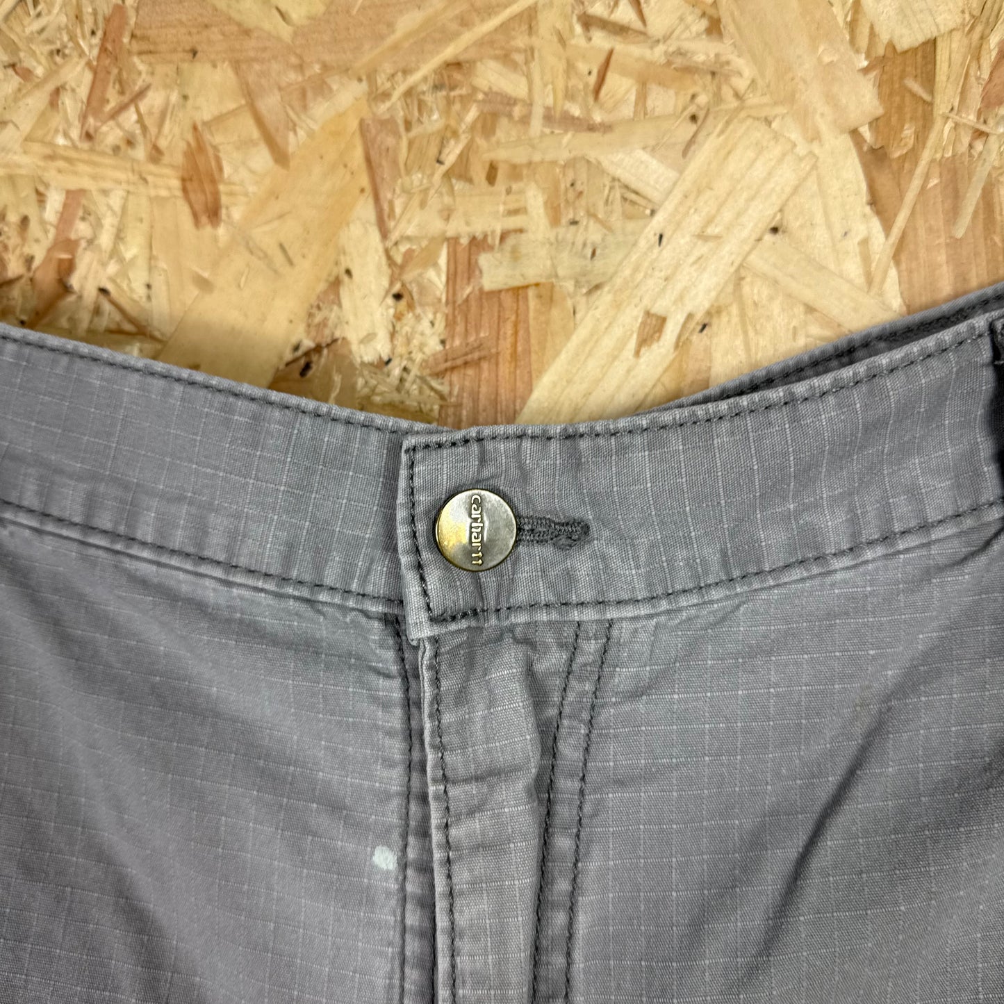 Carhartt Carpenter Greige Workwear Shorts Relaxed Fit W38