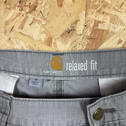 Carhartt Carpenter Greige Workwear Shorts Relaxed Fit W38