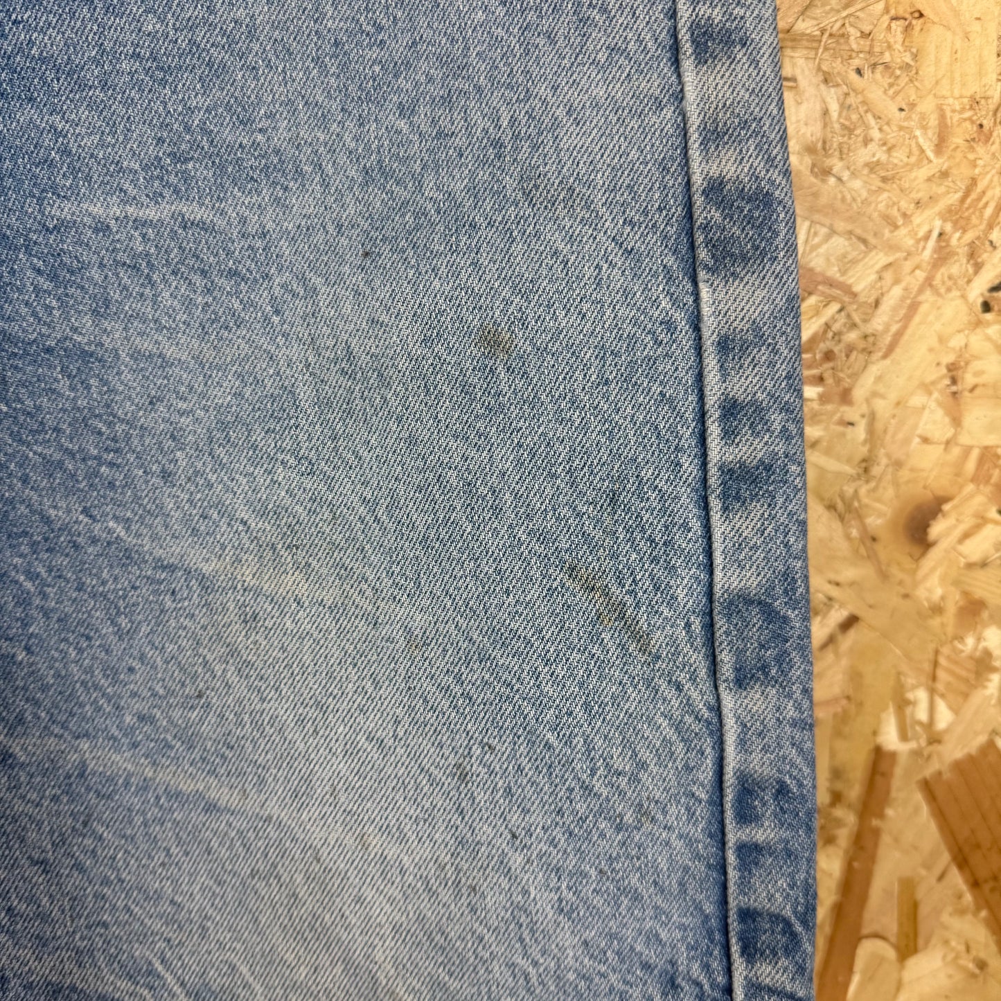 Carhartt Carpenter Blue Faded Denim Workwear Shorts Relaxed Fit W36