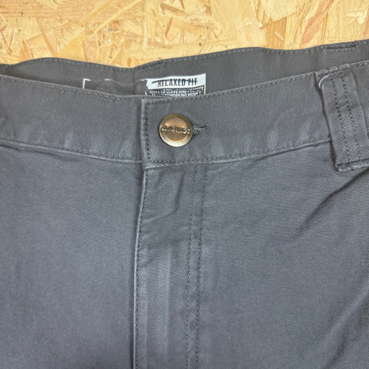Carhartt Carpenter Grey Workwear Shorts Relaxed Fit W36